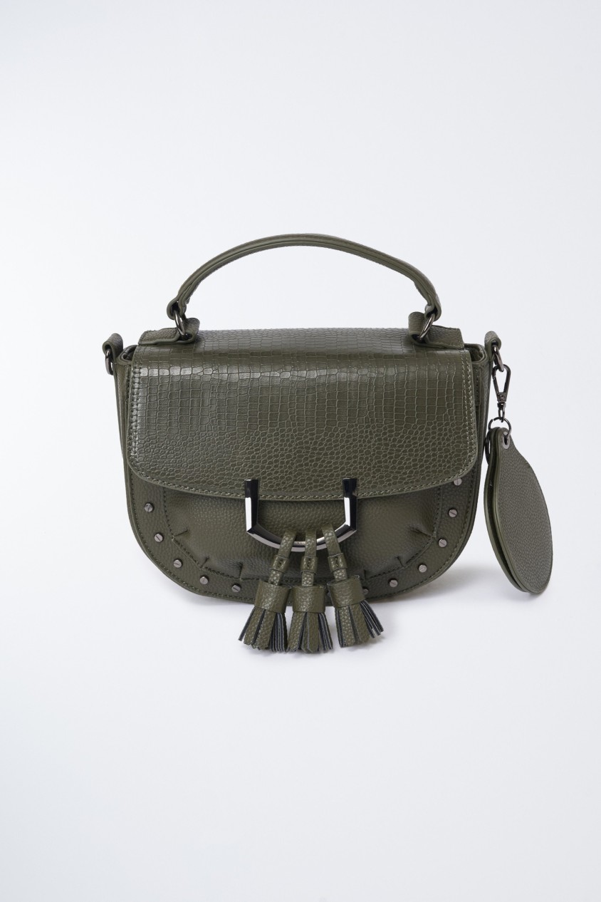 CROCODILE EFFECT INVICTA SHOULDER BAG