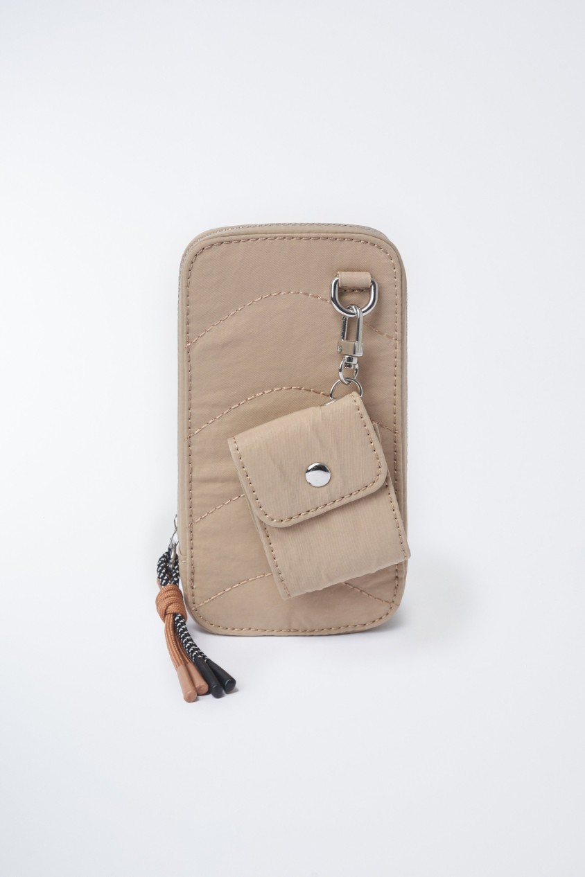 MOBILE PHONE + NYLON AIRPODS POUCH